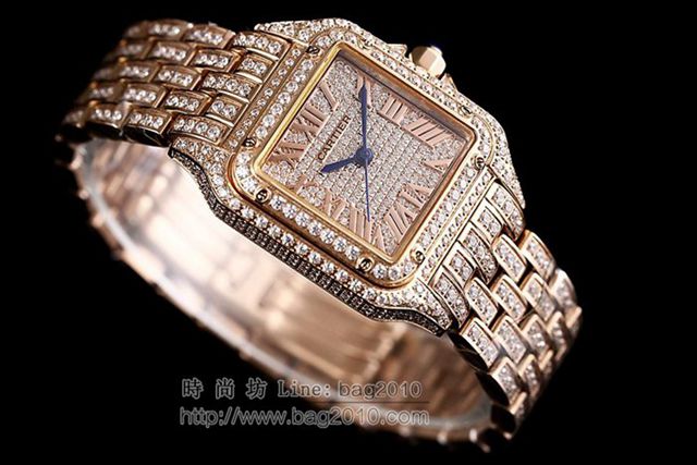 Cartier手錶 奢華珠寶飾品 Panthère de Cartier女神腕表 卡地亞高端女表  hds1262